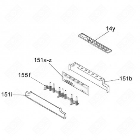MODULO PROGRAMMATO (CODICE 151 A-Z) LAVASTOVIGLIE - 49034027