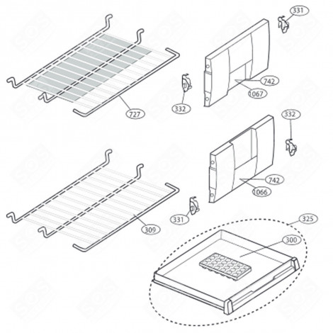RIPIANO, SCAFFALE (CODICE 309) FRIGORIFERO, CONGELATORE - 4883980200