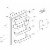 Balconcino superiore (riferimento 207) 438X93X93 mm