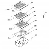 Ripiano, scaffale filo (codice 706)