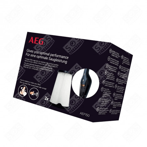 PACCHETTO DI 2 FILTRI AEF150 ORIGINALI ASPIRAPOLVERE - 9001683755