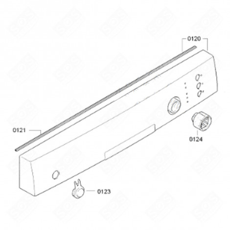 PANNELLO DI CONTROLLO (NUMERO DI RIFERIMENTO 120) LAVASTOVIGLIE - 00742672