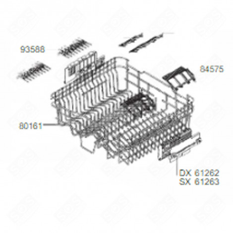 CESTELLO SUPERIORE (RIFERIMENTO N°80161) LAVASTOVIGLIE - 691410698