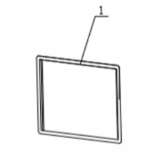 Guarnizione porta freezer nero |