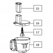 Asse del bullone in plastica (codice 17)