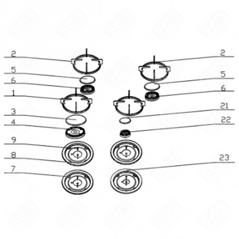 GRIGLIA RAPIDA (RIFERIMENTO 1) FORNI, FORNELLI ELETTRICI E A GAS - CU001560