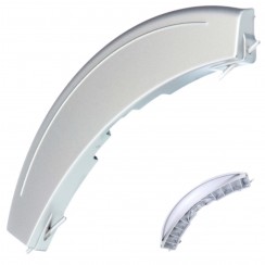 Maniglia grigia per porta in metallo con perni originale