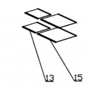 Ripiano in vetro, scaffale in vetro