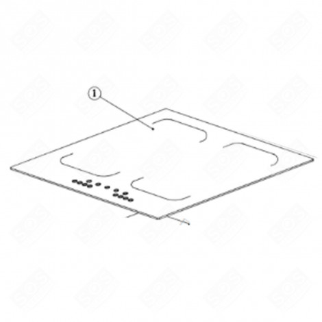 PIANO IN VETROCERAMICA FORNI, FORNELLI ELETTRICI E A GAS - CU004993