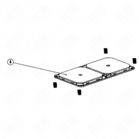 KIT BRUCIATORI 180 + 180 MM SINISTRO PIANO COTTURA - CU000050