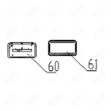 COPRILAMPADA (RIFERIMENTO 60) FRIGORIFERO, CONGELATORE - FR000260