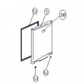 Guarnizione porta freezer (codice 5.1)