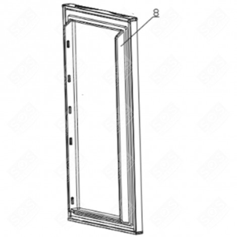 PORTA FRIGO ROSSA FRIGORIFERO, CONGELATORE - FR001703