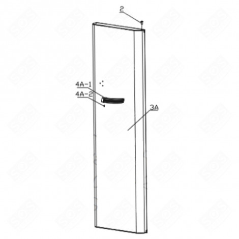 PORTA FRIGORIFERO (CODICE 3A) FRIGORIFERO, CONGELATORE - FR001711