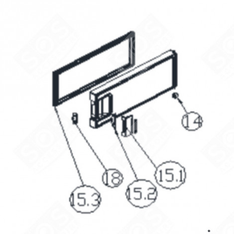 PORTELLO FREEZER (SEGNO 15.2) FRIGORIFERO, CONGELATORE - FR005539