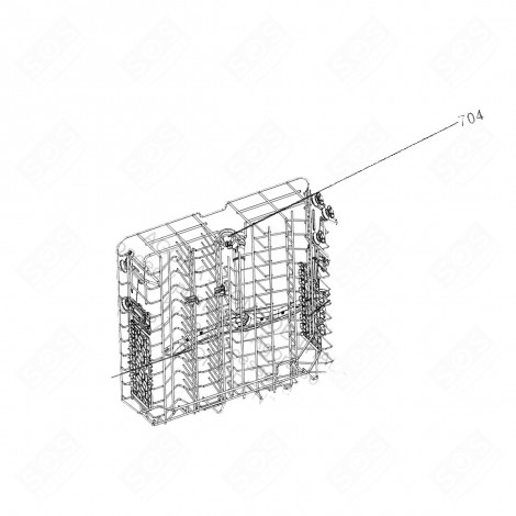 ELICA, BRACCIO SUPERIORE LAVASTOVIGLIE - 175F24