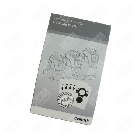 BOITE DE 5 SACS POLYESTER D'OR ASPIRAPOLVERE - 302002404, 107419590