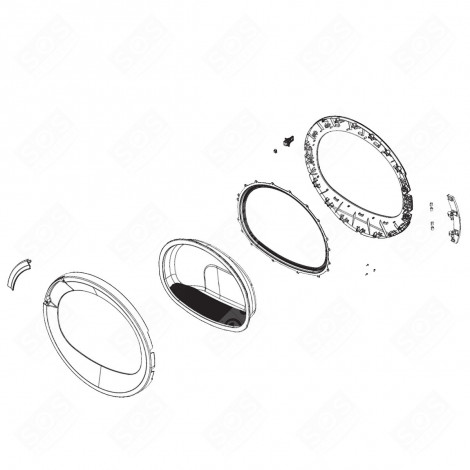 SPORTELLO COMPLETO ASCIUGATRICE - 2985430200