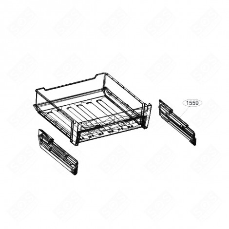 BINARIO CESTELLO BIOFRESH DESTRO (CODICE 1559) FRIGORIFERO, CONGELATORE - 4873530100