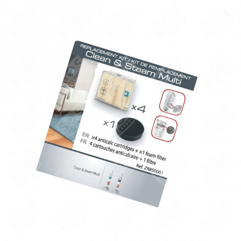 SET DI 4 CARTUCCE ANTICALCARE CON 1 FILTRO IDROPULITRICI - ZR850001