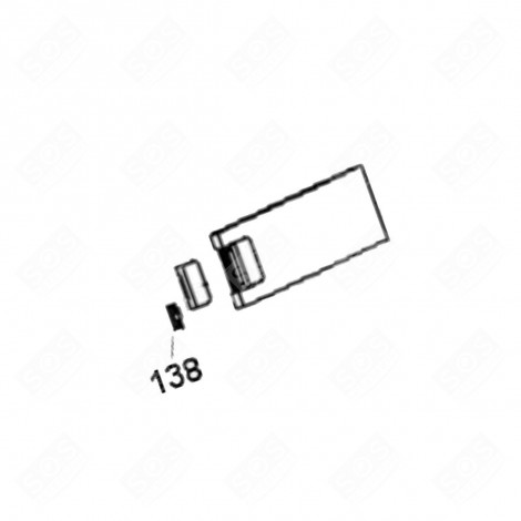 MOLLA DI CHIUSURA PORTELLONE (CODICE 138) FRIGORIFERO, CONGELATORE - 49023309