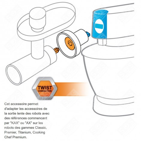 ADAPTATEUR ROBOT - KAT001ME ROBOT DA CUCINA E CUOCITUTTO - AW20011006