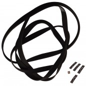 Kit con tampone, cinghia e cuscinetto