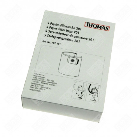 Cartuccia Filtro Di Ricambio MisterVac Compatibile Con Aspirapolvere Thomas INOX 1516 - Alta Filtrazione