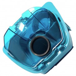 Contenitore della polvere blu completo