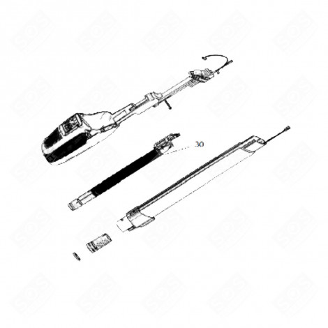 TUBO COMPLETO CON RIFERIMENTO 30 ORIGINALE ASPIRAPOLVERE - 140125425052