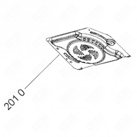 PANNELLO POSTERIORE CODICE 2010 FORNI, FORNELLI ELETTRICI E A GAS - 481060279292