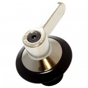 Pulsante di comando nero/inox