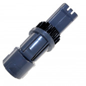 Piccola spazzola, accessorio rotondo con setole retrattili per mobili