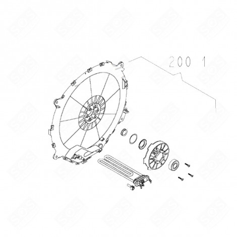 COPERTURA (CODICE 2001) LAVATRICE - C00731577, 488000731577
