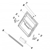 Controporta con guarnizione (codice 1)