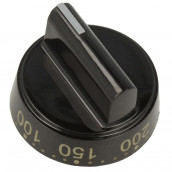 Manopola del termostato nera