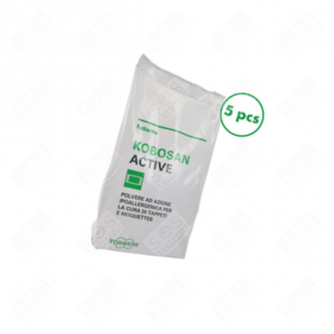 5 SACCHETTI 500 G DI POLVERE PER TAPPETI ASPIRAPOLVERE - W-F51391, 51391