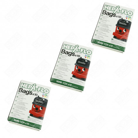 CONFEZIONE DI 3 SCATOLE DA 10 SACCHETTI ORIGINALI ASPIRAPOLVERE - 604015