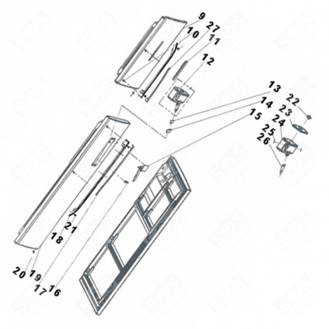 DISTRIBUZIONE DELL'ACQUA ASSEMBLATA (CODICE N°12) FRIGORIFERO, CONGELATORE - 1072323, 12040839