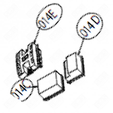 SCHEDA ELETTRONICA DI VISUALIZZAZIONE (CODICE 014E) ORIGINALE ASPIRAPOLVERE - 1183785029