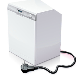 Lo sportello della lavastoviglie è sempre chiuso