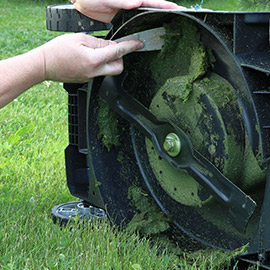 Il tosaerba è sporco